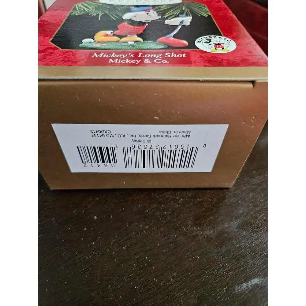 Mickeys Long Shot Hallmark Keepsake Christmas Ornament Disney Golf Club 1997